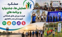 عملکرد همایش ها، جشنواره و برنامه های هیئت ورزش های همگانی شهرستان بندر ماهشهر