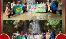 برنامه گردشگری به آبشار جانیزه در منطقه گتوند برگزار گردید